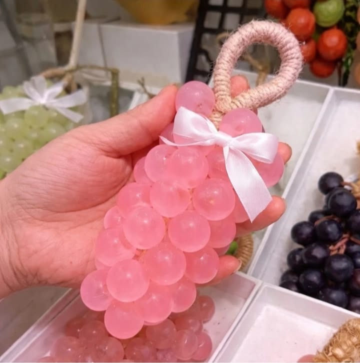 Sweet Harvest Grape Soap | Handcrafted Soap on a Rope for Body & Hands