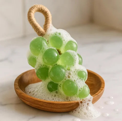 Sweet Harvest Grape Soap | Handcrafted Soap on a Rope for Body & Hands